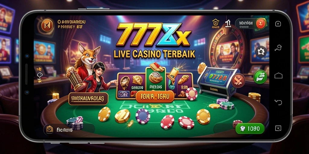 Tampilan menarik dari gameplay Live Casino 777ZX yang mendebarkan.