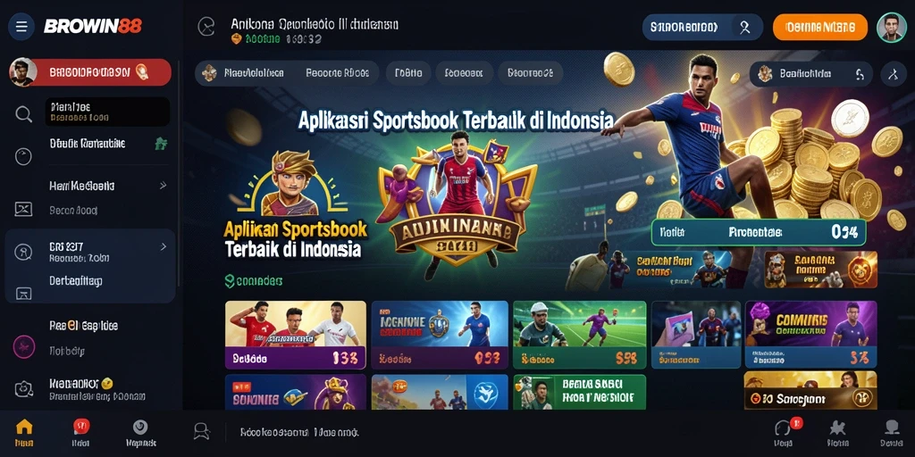 Tampilan menarik dari gameplay Sportsbook BROWIN88.