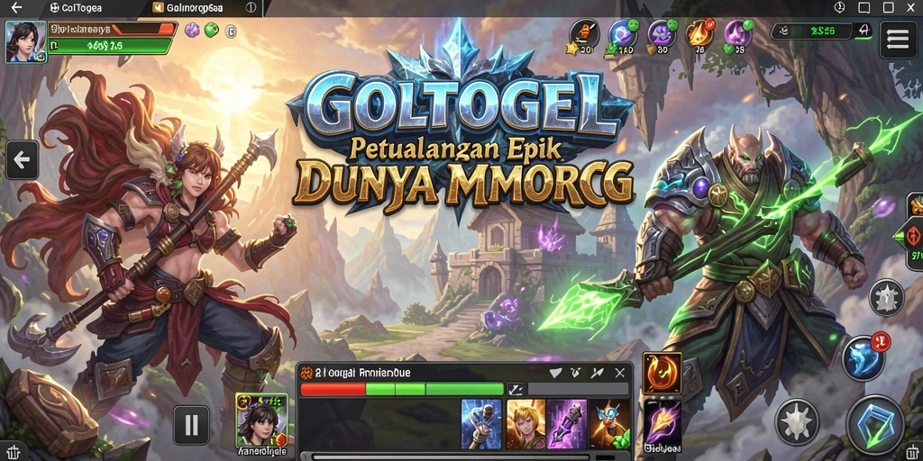 Screenshot dari gameplay <strong>GOLTOGEL</strong> yang memperlihatkan aksi petualangan yang seru.