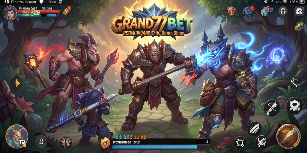 Tangkapan layar menunjukkan aksi seru dalam game RPG.