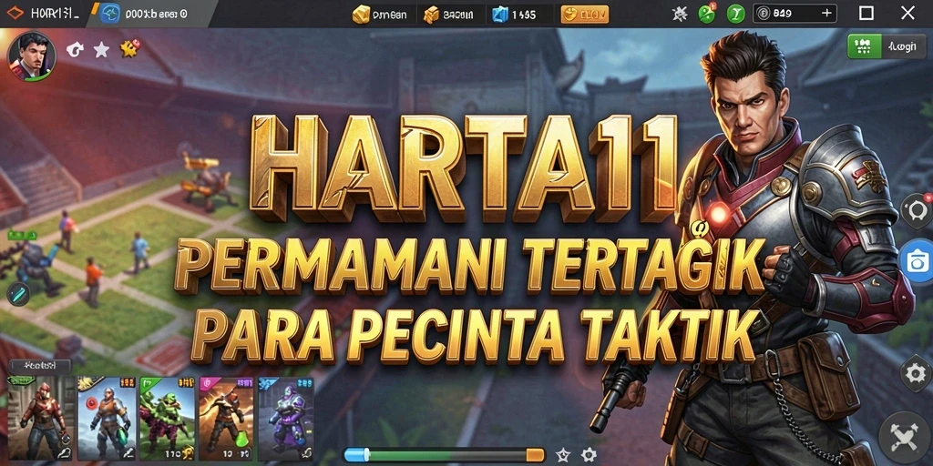 Screenshot HARTA11 menampilkan pertempuran strategi yang mendebarkan.