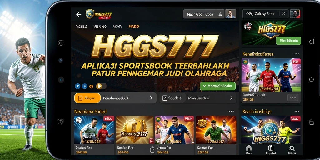 Tampilan gameplay HIGGS777 dengan berbagai pilihan taruhan olahraga.