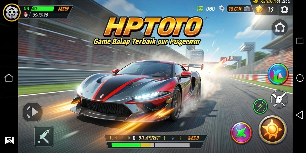 Tampilan menarik dari gameplay balapan HPTOTO.
