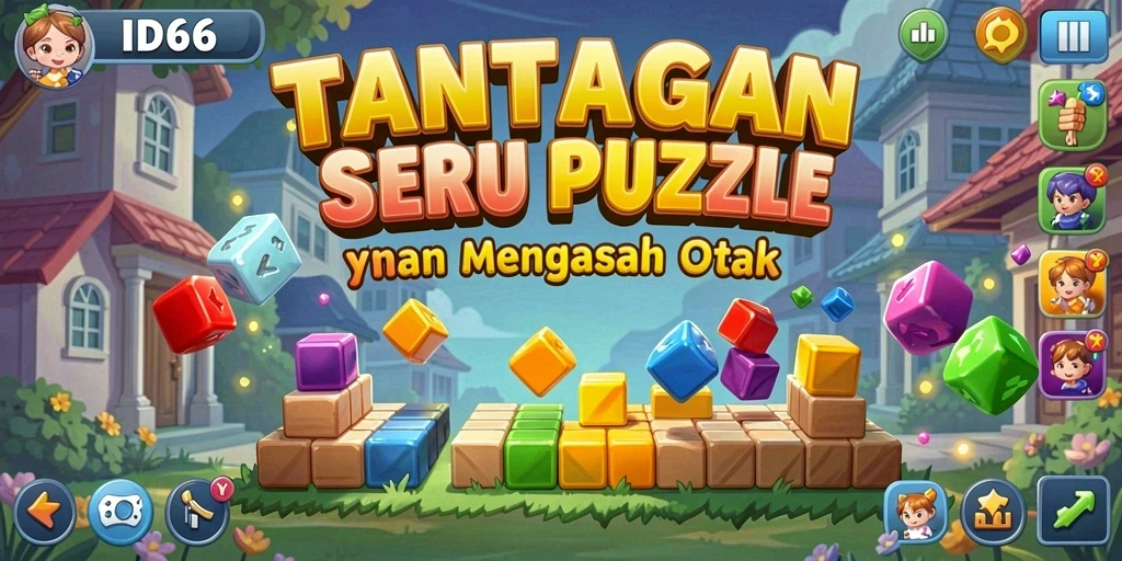 Screenshot gameplay ID66 menampilkan momen seru saat menyelesaikan teka-teki.