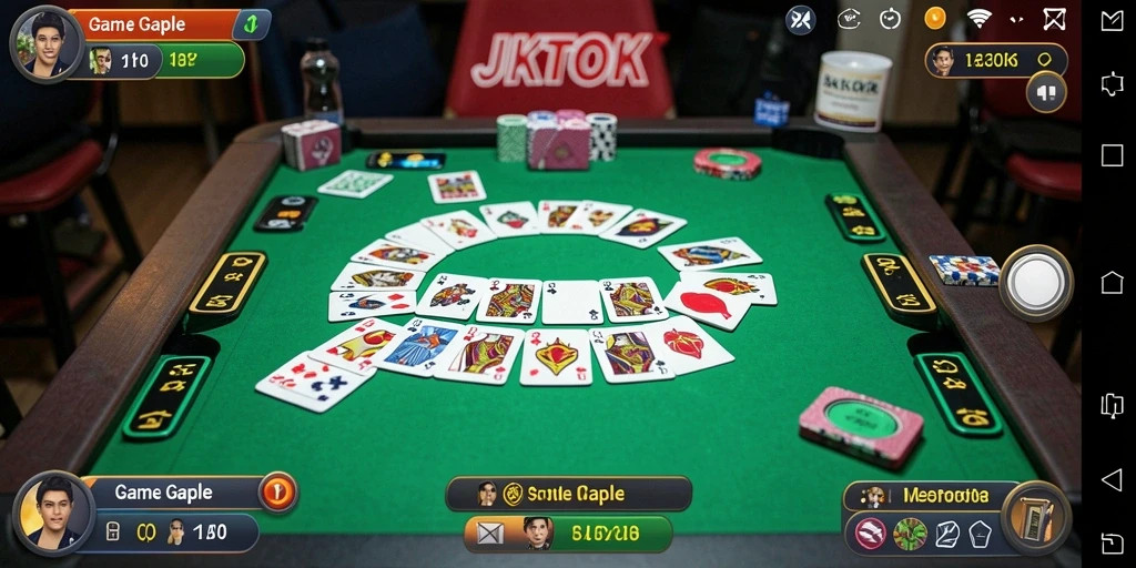 Tampilan utama gameplay JKTOK yang seru dan interaktif.