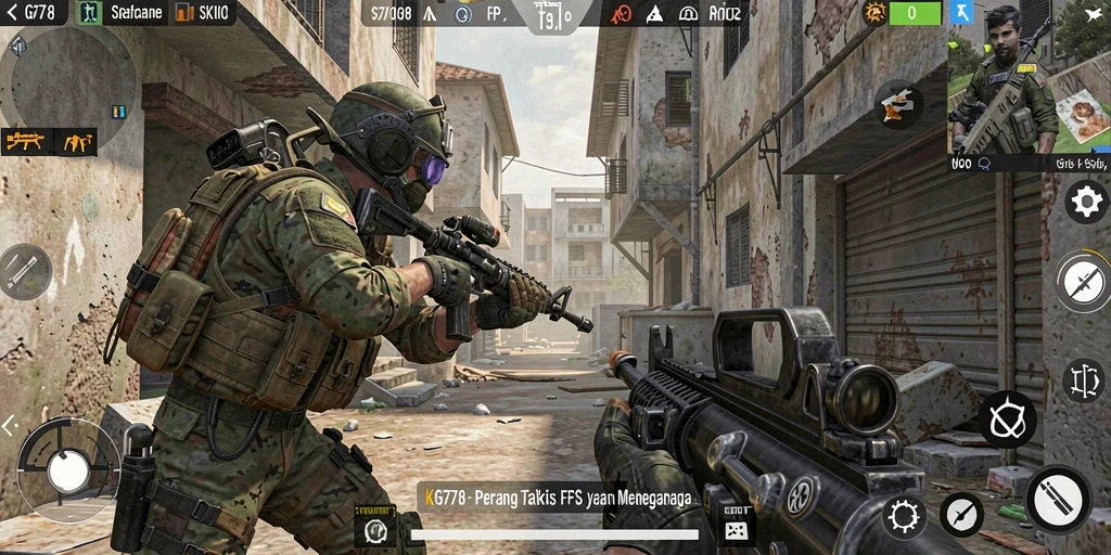 Menampilkan aksi menegangkan dan grafis memukau dalam gameplay FPS.