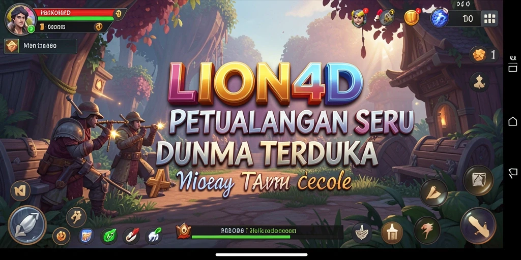 Screenshot menunjukkan pemain menghadapi tantangan dalam dunia petualangan LION4D.