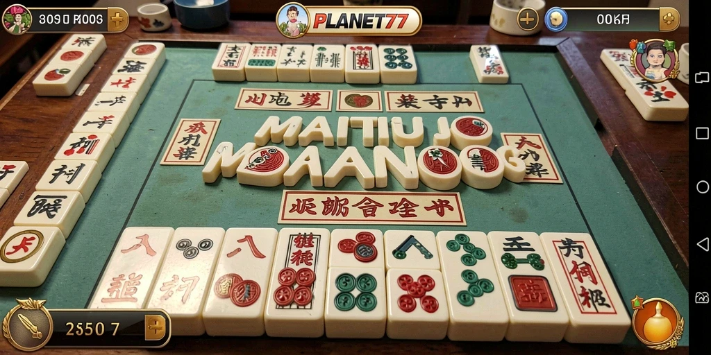 Tampilan gameplay seru dan strategi Mahjong di PLANET77.