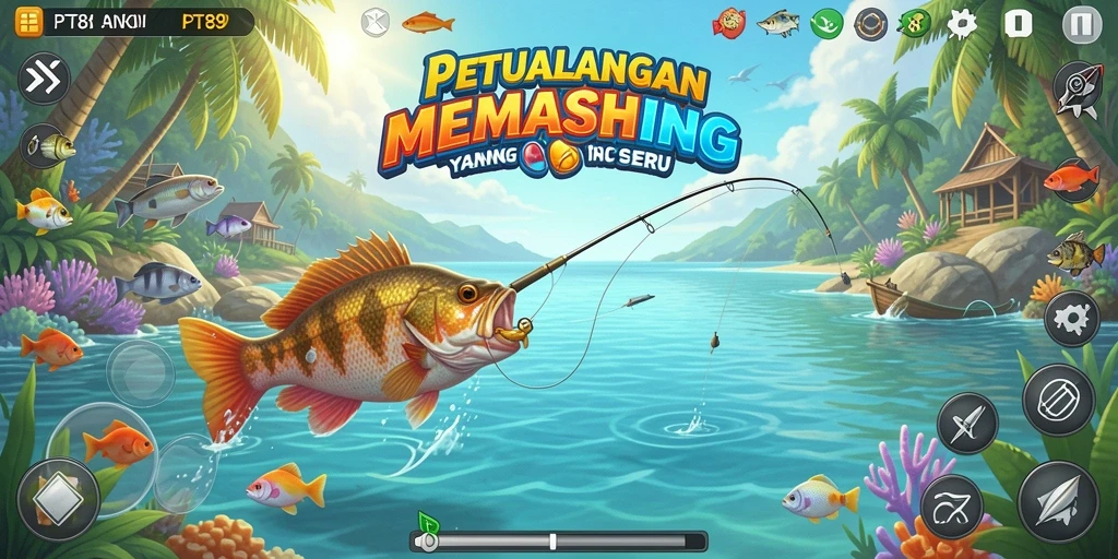 Gameplay PT89 yang seru dengan berbagai teknik memancing.