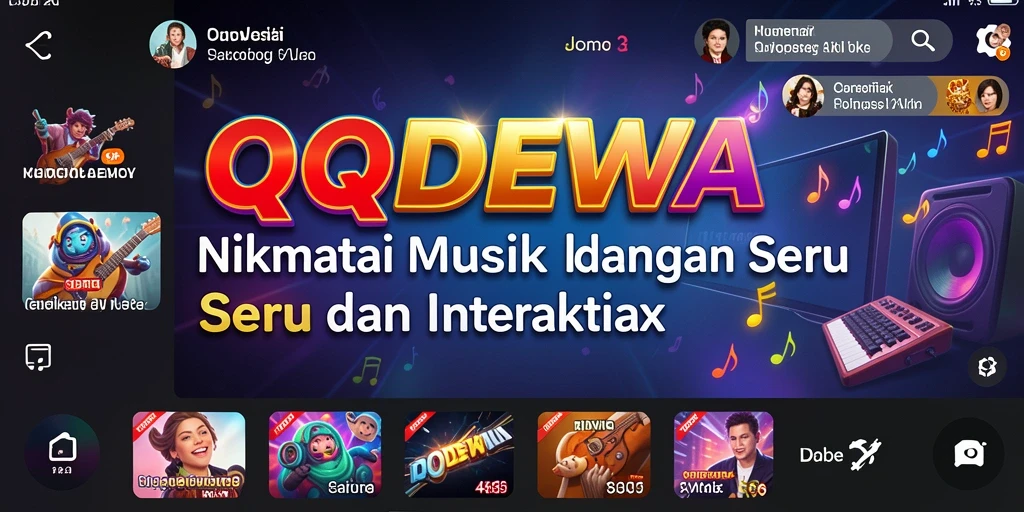 Tampilan gameplay QQDEWA yang interaktif dengan musik terbaik.