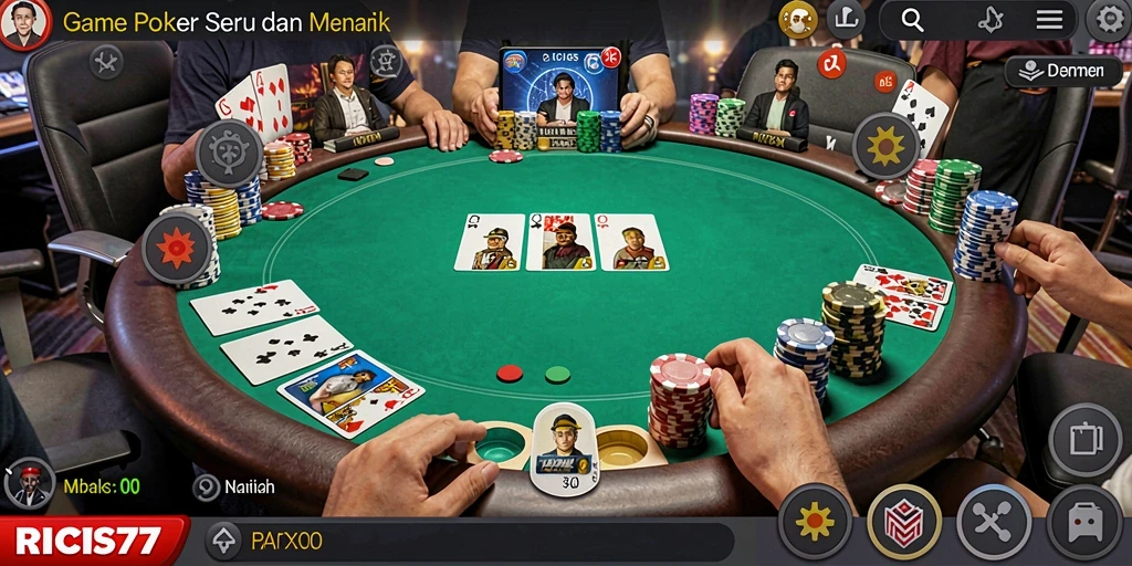 Tampilan gameplay RICIS77 yang seru dan menyenangkan.