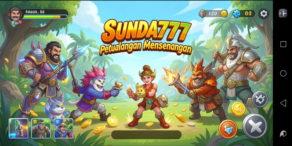 Tangkapan layar gameplay SUNDA777 menampilkan aksi seru dalam game arcade.