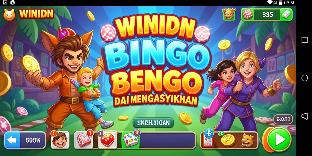 Tangkapan layar gameplay WINIDN yang menampilkan keseruan permainan Bingo.