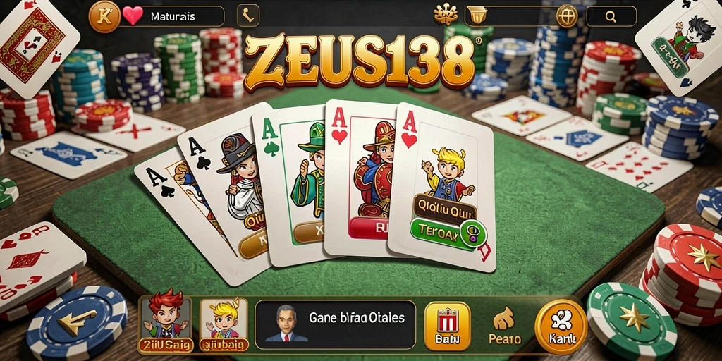 Tampilan gameplay QiuQiu yang seru dan kompetitif di ZEUS138.